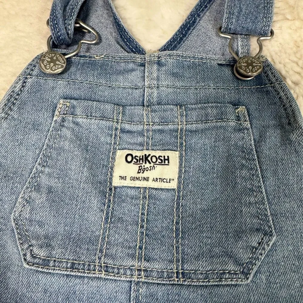 OshKosh B’gosh Denim Overall Dress Eyelet 5T